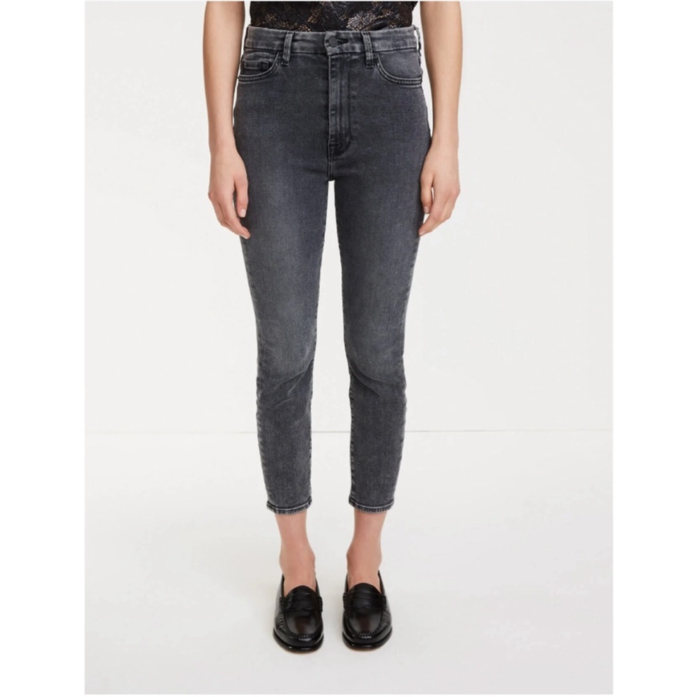 NWOT 7 for all mankind Aubrey cropped Jean in washed black- size 29
